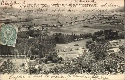 Ak Chevreuse Yvelines, Vallee, Vue prise de la Cote de la Belle Image a Gif