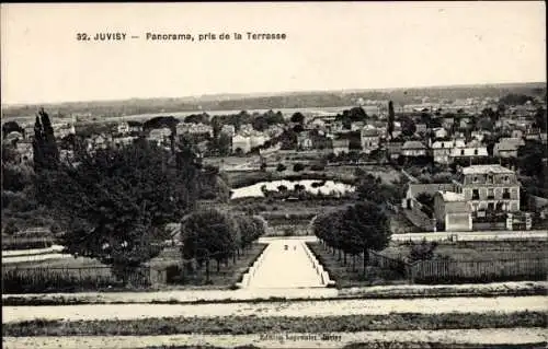 Ak Juvisy Essonne, Panorama, pris de la Terrasse