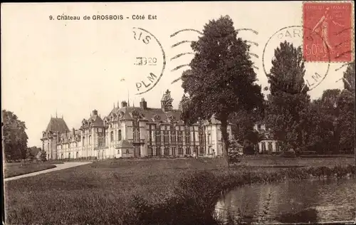 Ak Grosbois Val-de-Marne, Chateau, Cote Est