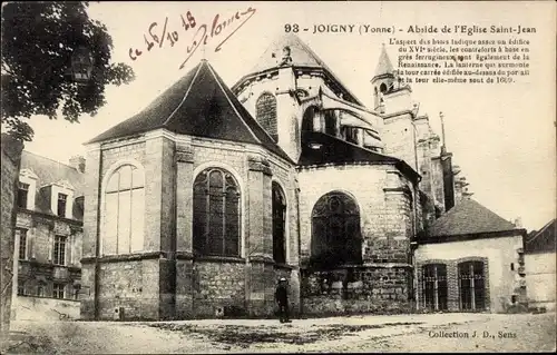 Ak Joigny Yonne, Abside de l'Eglise Saint-Jean