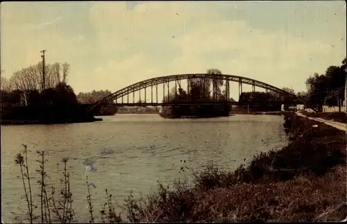 Ak Monéteau Yonne, Le Pont et l'Ile