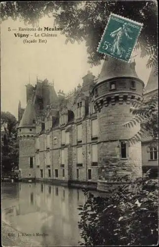 Ak Vigny Val d’Oise, Schloss, Ostseite