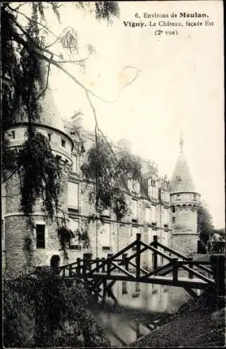 Ak Vigny Val d'Oise, Le Chateau, Ostfassade