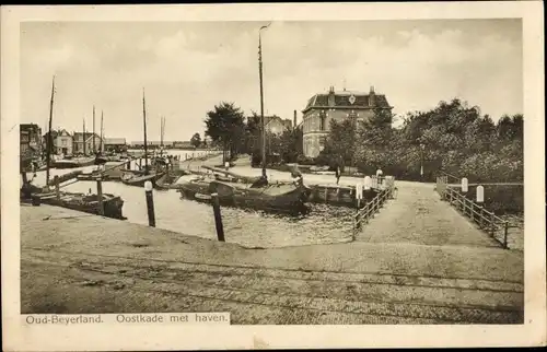 Ak Oud Beijerland Südholland, Oostkade, Hafen