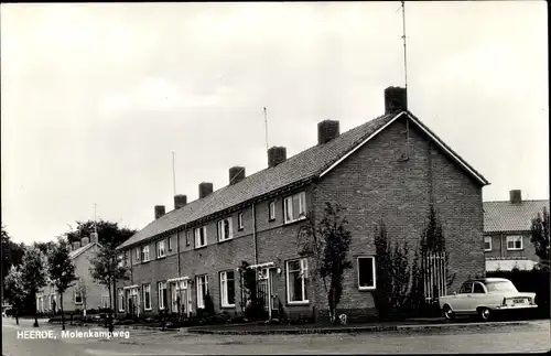 Ak Heerde Gelderland, Molenkampweg, Auto