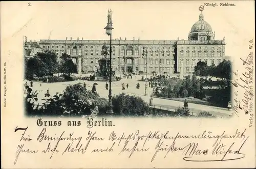Ak Berlin Mitte, Königl. Schloss
