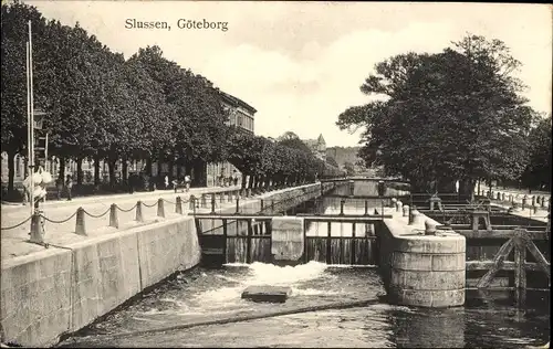 Ak Göteborg Schweden, Slussen