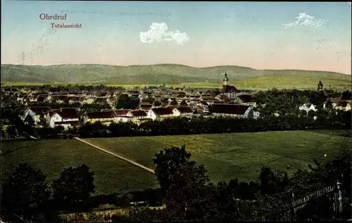 Ak Ohrdruf in Thüringen, Totalansicht