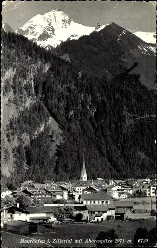 Ak Mayrhofen im Zillertal Tirol, Ort mit Ahornspitze