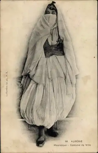 Ak Algerien, maurisches Stadtkostüm