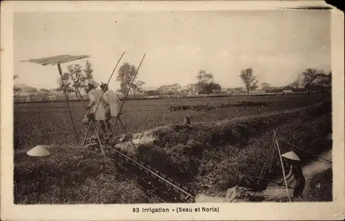 Ak Vietnam ?, Bewässerung von einem Feld