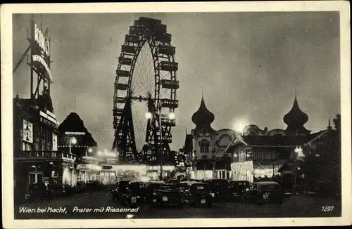 Ak Wien 2 Leopoldstadt, Prater mit Riesenrad