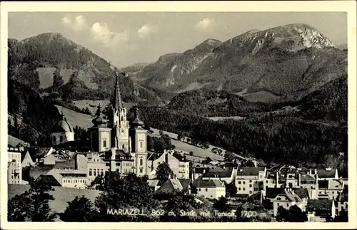 Ak Mariazell Steiermark, Teilansicht, Tonion