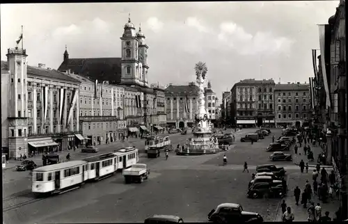 Ak Linz an der Donau Oberösterreich, Hauptplatz