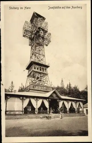 Ak Stolberg im Harz, Auerberg, Josephshöhe, Aussichtsturm