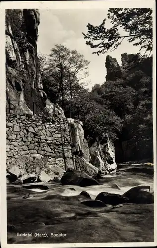 Ak Thale im Harz, Bodetal, Bodetor