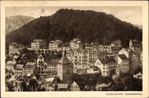 Ak Karlovy Vary Karlsbad Stadt, Schlossberg