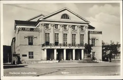 Ak Weimar in Thüringen, Deutsches Nationaltheater