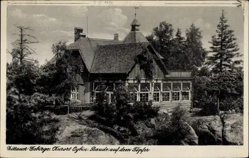 Ak Oybin in der Oberlausitz, Töpferbaude, Zittauer Gebirge