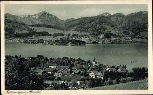 Ak Tegernsee in Oberbayern, Abwinkel, Panorama