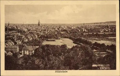 Ak Hildesheim, Blick über die Stadt