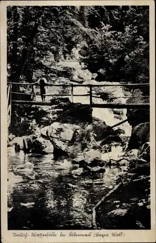 Ak Bodenmais in Niederbayern, Riesloch Wasserfälle