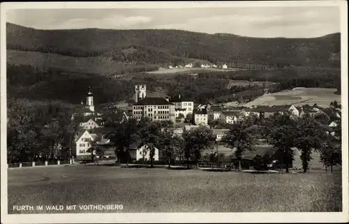 Ak Furth im Wald Oberpfalz Bayern, Gesamtansicht, Voithenberg