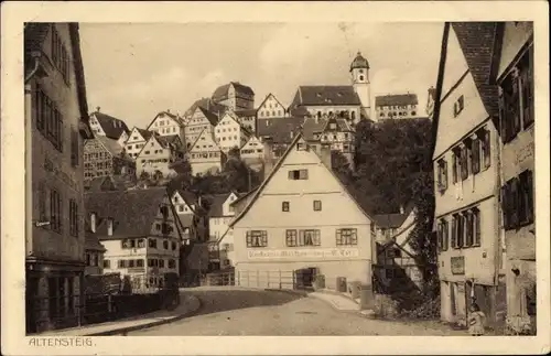 Ak Altensteig im Schwarzwald Württemberg, Teilansicht