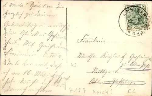 Ak Murrhardt in Württemberg, Totalansicht