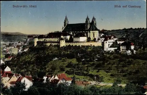 Ak Schwäbisch Hall in Württemberg, Comburg