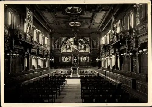 Ak Heidelberg am Neckar, alte Universität, Aula