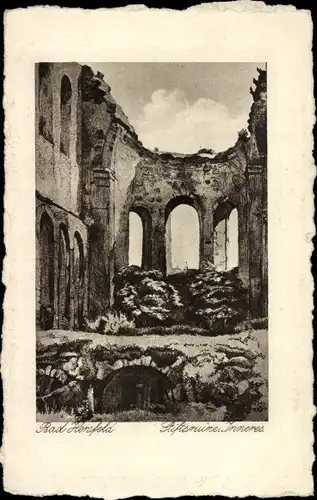Ak Bad Hersfeld Hessen, Stiftsruine, Inneres
