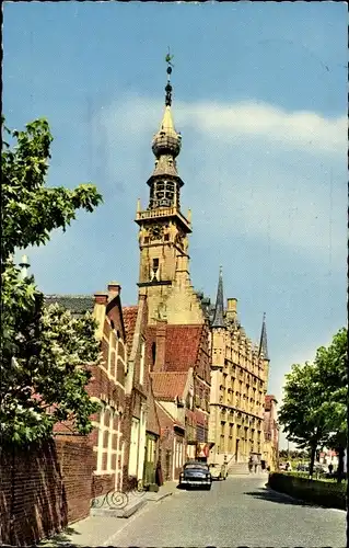 Ak Veere Zeeland Niederlande, Rathaus