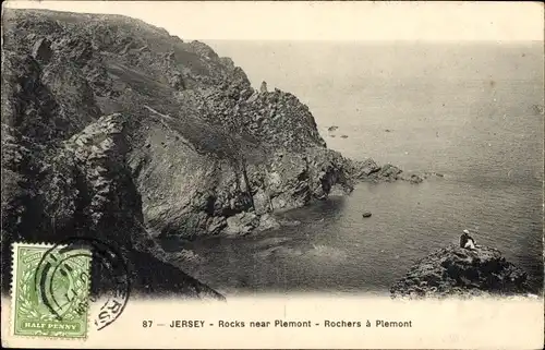 Ak Plemont Kanalinsel Jersey, Felsen