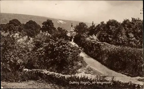 Ak Sutton Poyntz Weymouth South West England, Teilansicht