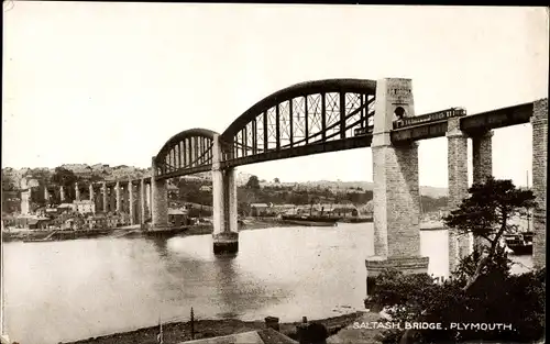 Ak Plymouth Devon England, Saltash Bridge