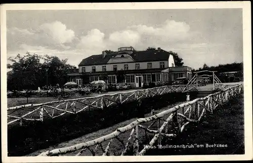 Ak Päwesin Brandeburg, Haus Bollmannsruh am Beetzsee, Inh. Schoppa