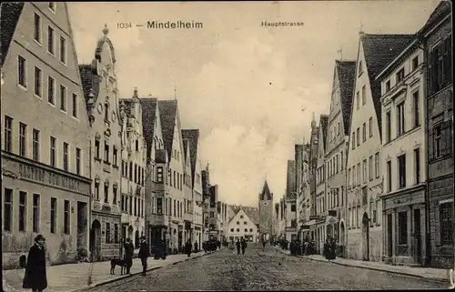 Ak Mindelheim im Unterallgäu, Hauptstraße, Gasthof
