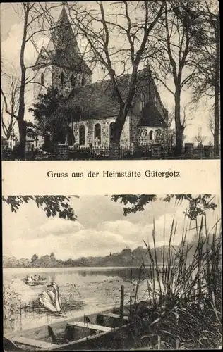 Ak Gütergotz Stahnsdorf Brandenburg, Heimstätte, Kirche