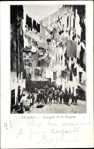 Ak Genova Genua Liguria, Truogoli di San Brigida