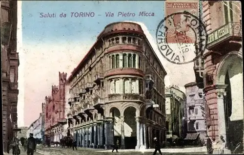 Ak Torino Turin Piemonte, Via Pietro Micca