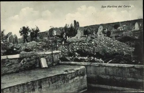 Ak San Martino del Carso Trentino, Ruine