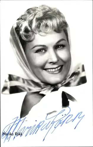 Ak Schauspielerin Marika Rökk, Portrait, Autogramm