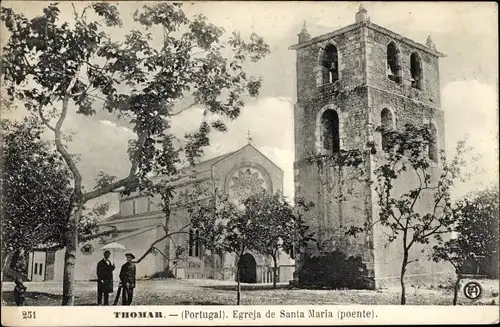 Ak Tomar Portugal, Santa Maria Kirche