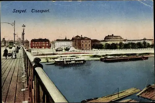 Ak Szeged Segedin Ungarn, Tiszapart