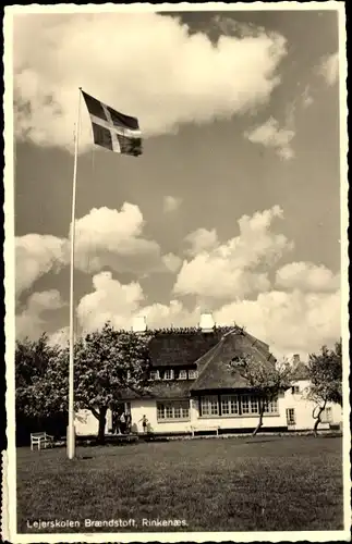 Ak Rinkenæs Rinkenis Dänemark, Lejerskolen Brændstoft