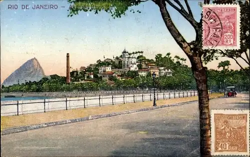 Ak Rio de Janeiro Brasilien, Avenida Beira Mar