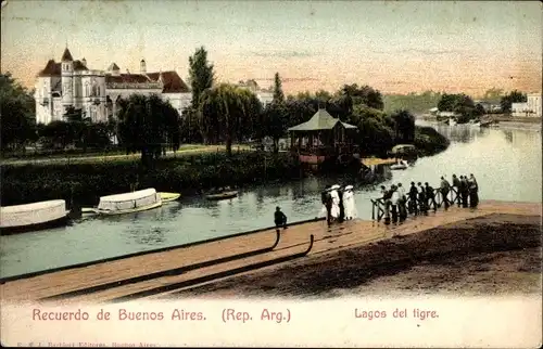 Ak Buenos Aires, Argentinien, Tiger Lakes