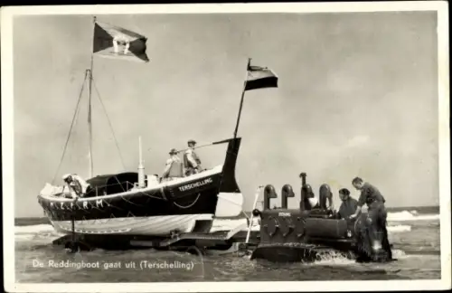 Ak Terschelling-Friesland Niederlande, Rettungsboot 