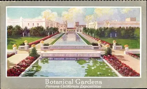 Ak Kalifornien USA, Botanischer Garten, Panama-Kalifornien-Ausstellung